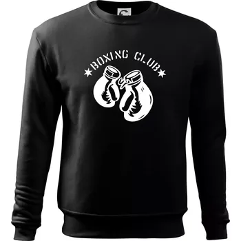 Chlapecké tričko Boxing club nápis - Mikina Essential dětská - 146 cm/10 let ( Černá )
