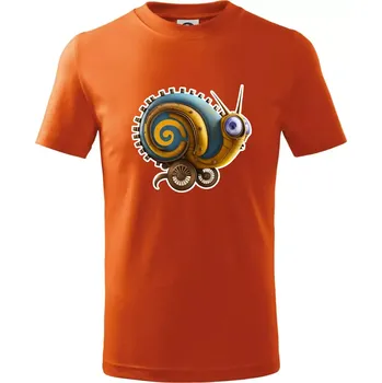 Poštovní vůz z doby dávno minulé - Tričko dětské bavlněné - 98 cm / 2 roky ( Oranžová )