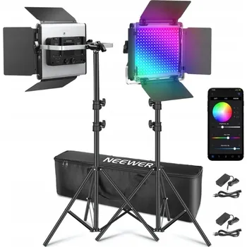 Fotoateliérová technika Osvětlovací sada Neewer 660 RGB 2x 50W lampa + 2x stativ + taška