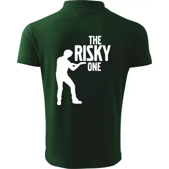 Pánská košile Bachelor party - The risky one - Polokošile pánská Pique Polo 203 - 5XL ( Lahvově zelená )
