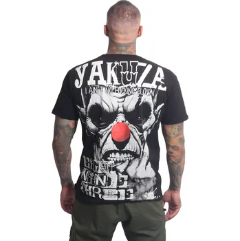 Pánská móda Pánské triko Yakuza Aint No Clown 26004 black velikost: 5XL