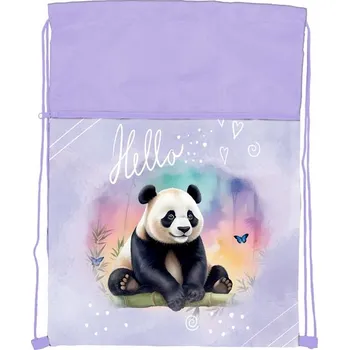 Školní sáček Sáček na přezůvky Panda 32x42,5cm