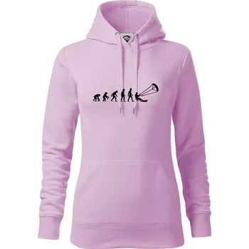 Dámská mikina Evoluce KITEBOARDING - Mikina dámská Cape s kapucí - XS ( Orchid )