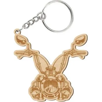Žertovný předmět Tričkový.cz - Motorka - přívěšek nebo klíčenka s gravírováním pro motorkáře