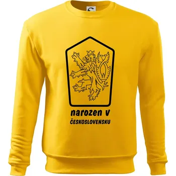 Pánská mikina Narozen / narozena v Československu - Mikina Essential pánská - L ( Žlutá )
