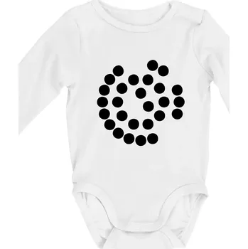 Kojenecké oblečení SpaceX Super Heavy Raptor 2 - Body kojenecké s dlouhým rukávem - Dlouhý r. do 3 měs ( Bílá )