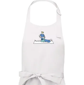 Kuchyňská zástěra Fyzioterapeutka - Pánská zástěra na vaření - Univerzální velikost ( Bílá )