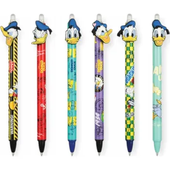 SADA 6 gumovacích per DISNEY Kačer Donald 0,5 mm modrý inkoust