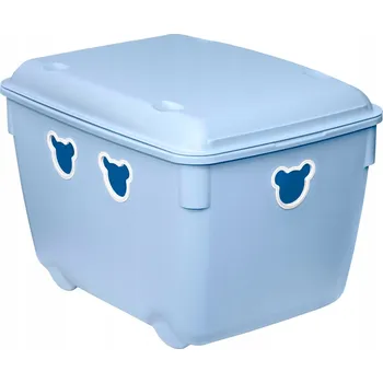Úložný box Velký box na hračky 40l Branq Bear modrý