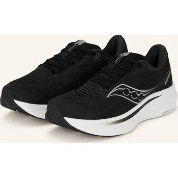 Pánská móda Saucony Pánské Běžecké Boty Ride 18, černá / bílá, 43