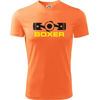 Boxer Píst - Dětské triko sportovní (dresovina) - 146 cm/10 let ( Neon mandarine )