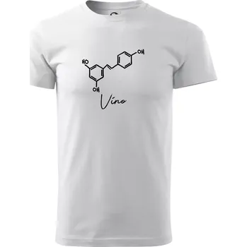 Pánské tričko Barová chemie - víno - Triko extra velké (5-8XL) - 7XL ( Bílá )