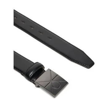 Oblečení a móda Pánský pásek Calvin Klein Emblem Plaque Buckle 32Mm LV04D7046G Černá 95