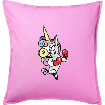Polštář Jednorožec box - Polštář 50x50 - 50x50 - Pouze potah ( Růžová )