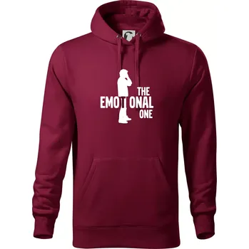 Pánská mikina Bachelor party - The emotional one - Mikina pánská Cape s kapucí - 5XL ( Garnet )