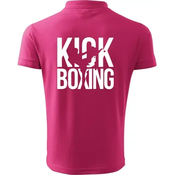 Pánská košile Nápis Kick Boxing - Polokošile pánská Pique Polo 203 - S ( Purpurová )