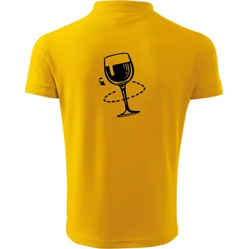 Pánská košile Víno someliér - Polokošile pánská Pique Polo 203 - XL ( Žlutá )