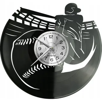 Hodiny BASEBALL MLB HODINY NÁSTĚNNÉ VINYLOVÁ DESKA PRO NI PRO NĚJ PAMÁTKA DÁREK