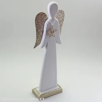 Vánoční dekorace Dřevěný anděl