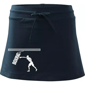 Dámská sukně Boxing boxer - Sportovní sukně - two in one - S ( Námořní modrá (velmi tmavá - téměř černá) )