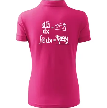 Matematika mléko - Polokošile dámská Pique Polo - XS ( Purpurová )