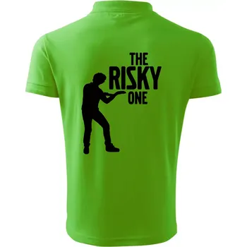Pánská košile Bachelor party - The risky one - Polokošile pánská Pique Polo 203 - 5XL ( Apple Green )