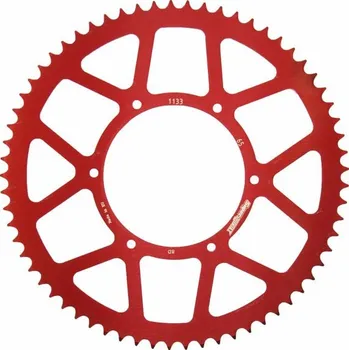 Řetězová sada pro motocykl Hliníková řetězová rozeta SUPERSPROX RAL-1133:65-RED červená