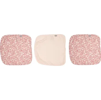 Bebe-Jou Mušelínová žínka na obličej 3ks Leopard Pink