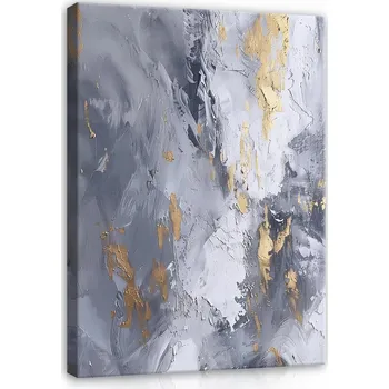 Obraz OBRAZ MARMUR ZLATO ABSTRAKCE NA PLÁTNĚ NA ZEĎ DO LOŽNICE OBÝVACÍHO POKOJE 40x30