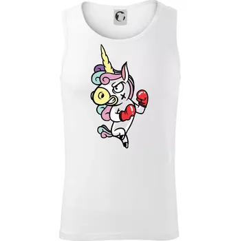 Jednorožec box - Tílko pánské Core - XL ( Bílá )