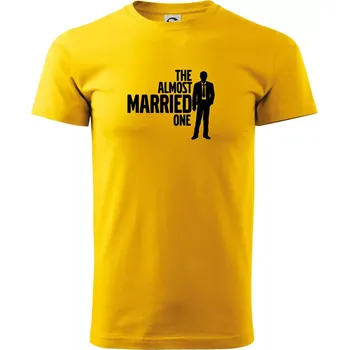 Pánské tričko Bachelor party - The almost married one - Triko extra velké (5-8XL) - 6XL ( Žlutá )