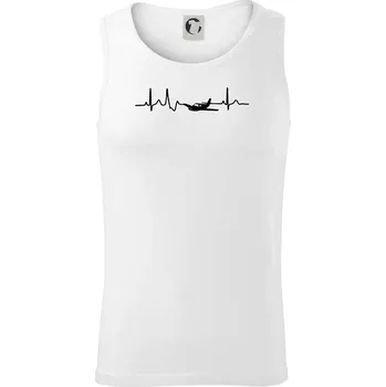 EKG letadlo - Tílko pánské Core - L ( Bílá )