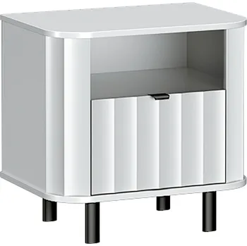 Noční stolek NOVADO b | noční stolek NO-7 | 58,6 cm | bílá