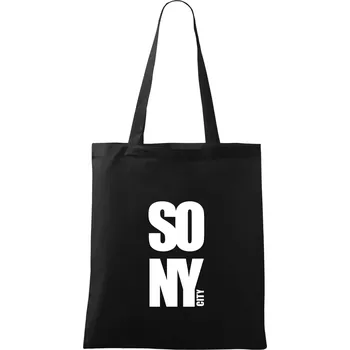SO NY city - Taška bavlněná - 42 x 38 cm ( Černá )