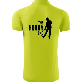 Pánská košile Bachelor party - The horny one - Polokošile Victory sportovní (dresovina) - M ( Limetková )