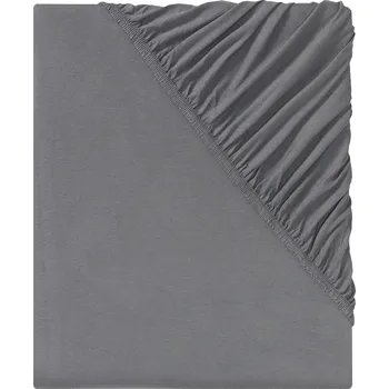 Prostěradlo LIVARNO home Žerzejové napínací prostěradlo, 140-160 x 200 cm (šedá)