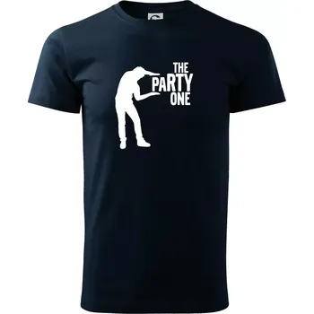 Pánské tričko Bachelor party - The party one - Triko extra velké (5-8XL) - 5XL ( Námořní modrá (velmi tmavá - téměř černá) )