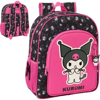 Školní batoh ŠKOLNÍ BATOH BATOH SAFTA PRO DĚTI, MATEŘSKÁ ŠKOLKA, RŮŽOVÝ, JEDNOPRŮHRADNÝ, KUROMI