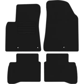 autokoberec Velurové autokoberce s upevněním v sadě Edecor