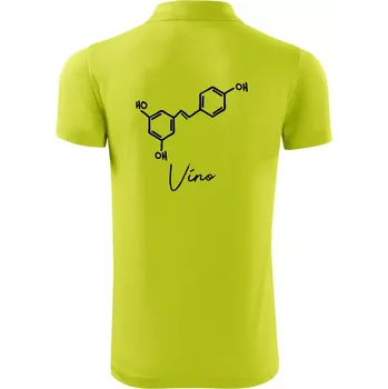 Pánská košile Barová chemie - víno - Polokošile Victory sportovní (dresovina) - XL ( Limetková )