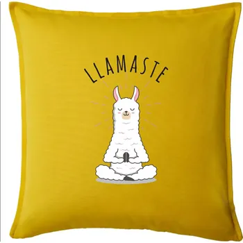Polštář Yoga Llamaste - Polštář 50x50 - 50x50 - Pouze potah ( Žlutá )
