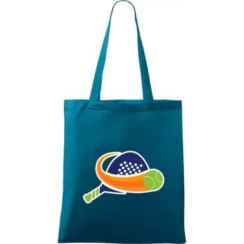 Padel logo barevné - Taška bavlněná - 42 x 38 cm ( Petrolejová )