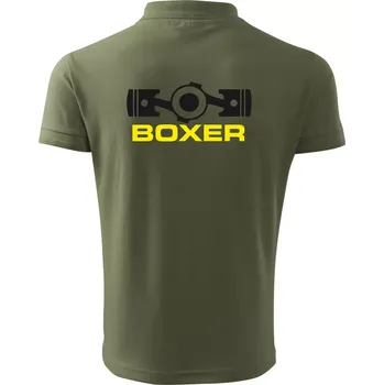 Pánská košile Boxer Píst - Polokošile pánská Pique Polo 203 - 4XL ( Khaki )