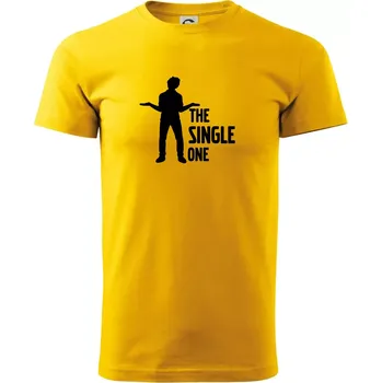 Pánské tričko Bachelor party - The single one - Triko extra velké (5-8XL) - 8XL ( Žlutá )