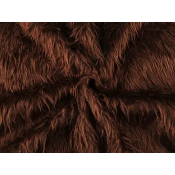 Kožešina METRÁŽ - 6 (340 g/m²) hnědá tmavá