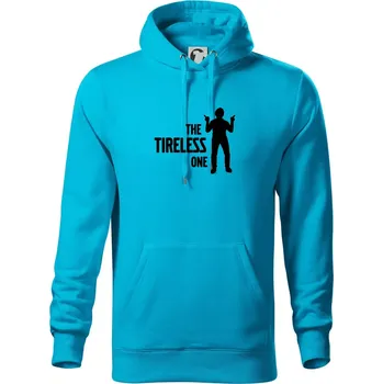 Pánská mikina Bachelor party - The tireless one - Mikina pánská Cape s kapucí - 5XL ( Světlý tyrkys )