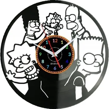 Hodiny Nástěnné hodiny TV SHOW - DEKORATIVNÍ MODERNÍ hodiny z vinylové desky