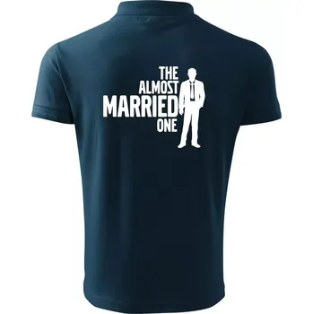 Pánská košile Bachelor party - The almost married one - Polokošile pánská Pique Polo 203 - 4XL ( Námořní modrá (velmi tmavá - téměř černá) )