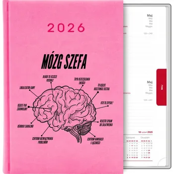 Kalendář Knižkový kalendář 2026 A5 růžový