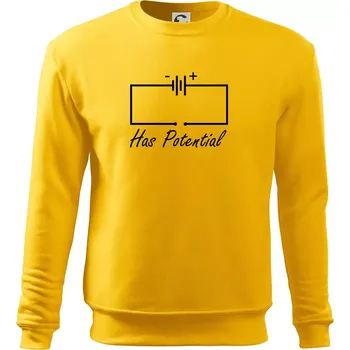 Pánská mikina Has potential - Mikina Essential pánská - S ( Žlutá )